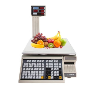 Scale 15kg LED Display Stainless Steel Pan 24 Keys BPOVO TM-30F